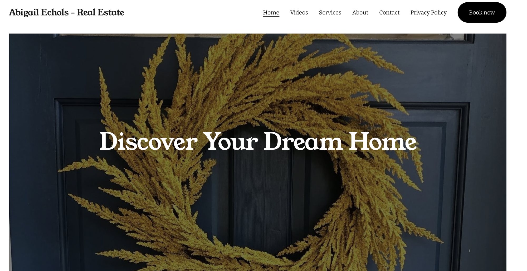 Abigail Echols' original Squarespace site