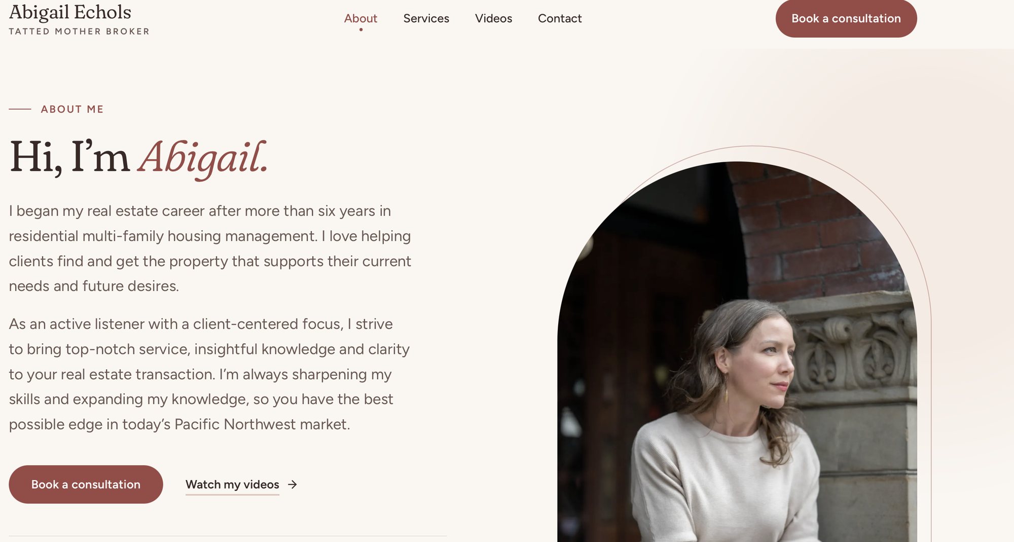 Concept A about page